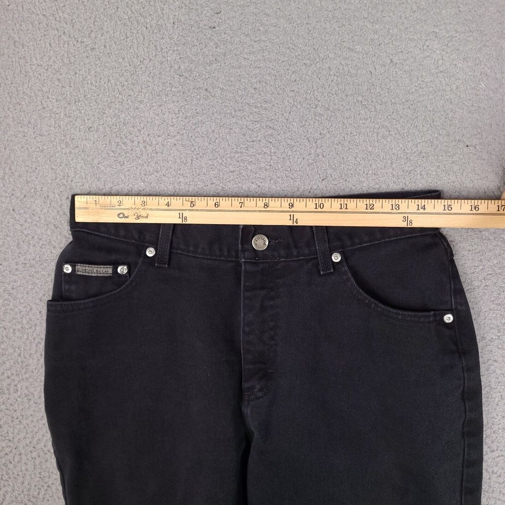 Vintage Lee Riveted Jeans Womens 10 P Black Mom Denim Made In USA - Picture 4 of 16